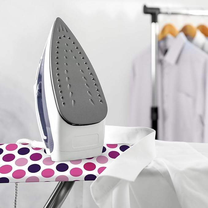 COTTY HOME Extra Thick Ironing Board Covers with Pad Standard Size 15x54, Heat Reflective Full Scorch Resistant Padding, Snug Fit Non-Slip Nose Pocket Fastener Straps Elastic Edges, Polka Dots