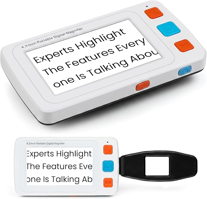 4.3" Digital Video Magnifier, 4X-32X Zoom Aid by Unknown