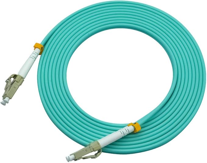 Jeirdus 1Meter 3ft LC to LC Duplex 50/125 10G OM3 Multi-Mode Fiber Optic Cable Jumper Optical Patch Cord LC-LC