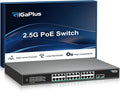 26 Port 2.5Gb Unmanaged PoE Switch by GiGaPlus
