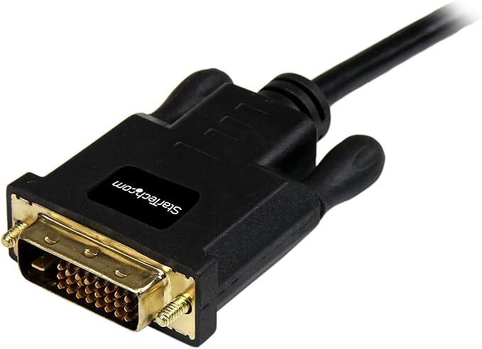 StarTech.com 3ft (0.9m) Mini DisplayPort to DVI Cable - Mini DP to DVI Adapter Cable - 1080p Video - Passive mDP 1.2 to DVI-D Single Link - mDP or Thunderbolt 1/2 Mac/PC to DVI Monitor (MDP2DVIMM3B)