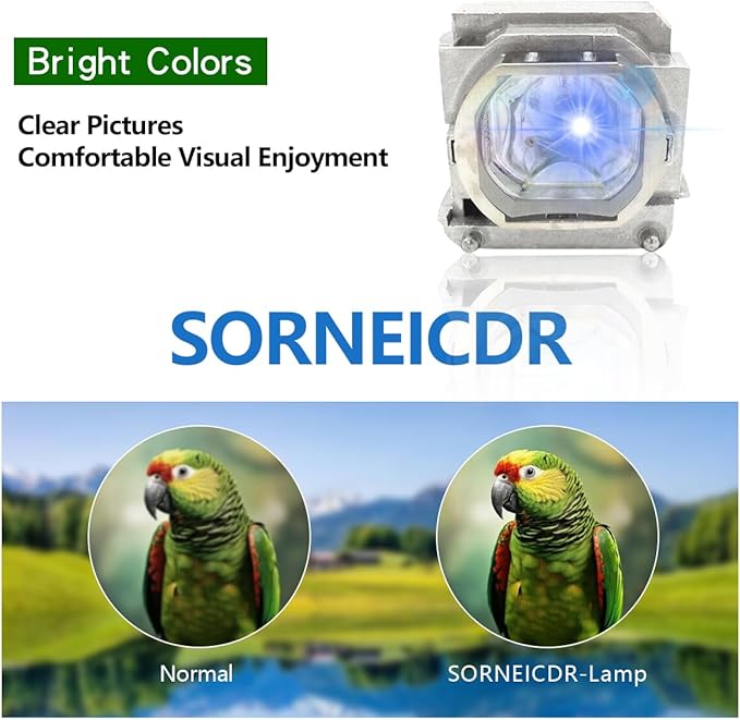 SORNEICDR VLT-HC5000LP/VLT-HC7000LP/RLC-032 Replacement Projector Lamp Bulb Compatible with Mitsubishi for HC4900 /HC5000 /HC5000(BL) /HC5500 /HC6000 /HC6000(BL) /HC4900W Projectors
