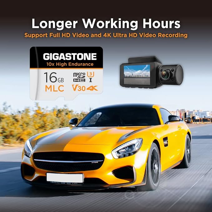 GIGASTONE Industrial 16GB MLC Micro SD Card 10-Pack, 4K Video Recording - Image 7