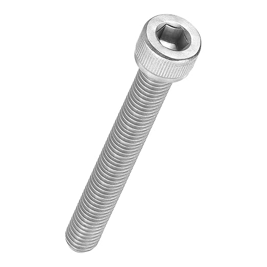 Kozelo 6pcs Socket Head Cap Screws - [M8-1.25 x 65mm] 304 Stainless Steel Allen Socket Drive for Electrical Motor 3D Printing Fan Engine Replacement Use, Silver