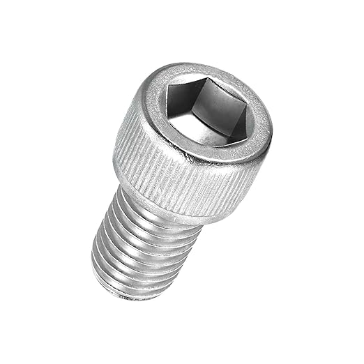 Kozelo 8pcs Socket Head Cap Screws - [M12-1.75 x 20mm] 304 Stainless Steel Allen Socket Drive for Electrical Motor 3D Printing Fan Engine Replacement Use, Silver