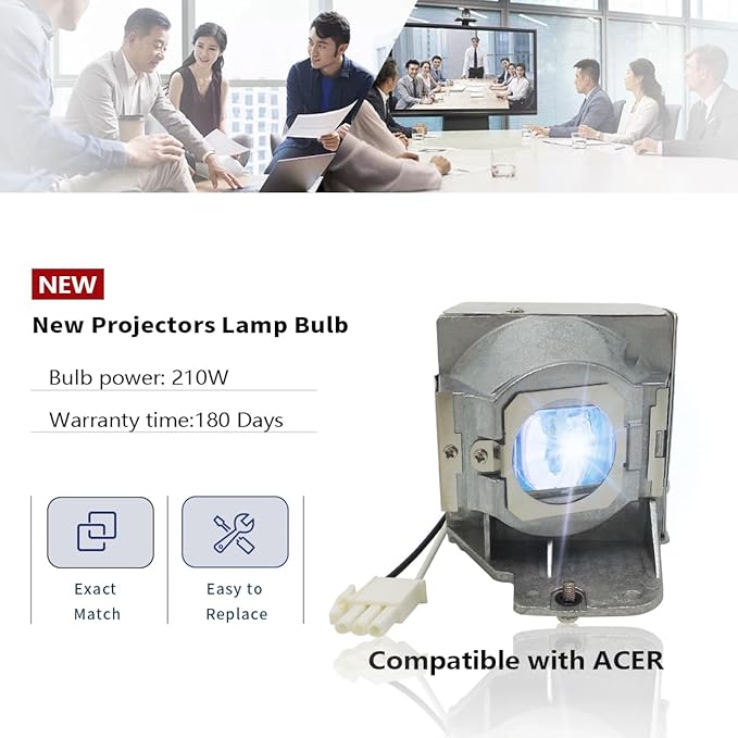 SORNEICDR Replacement Projector Lamp Bulb 5J.J9E05.001/5J.JCA05.001 Compatible with BENQ W1400, W1500, H6510BD, P1500, DW843UST, DX842UST, MW831UST, MW843UST, MX842UST Projectors, with Housing