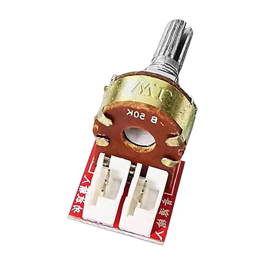Double Gang Potentiometer Sound Control Module B10K/B50K/B100K for Auditory Projects Stereo Adjustment Board Double Gang Potentiometer