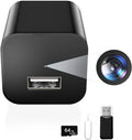 DUVIX Mini Camera with 64G Card 1080P Small Security Camera Charger with Motion by DUVIX