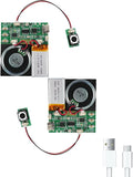Bluetooth & MIC Recording Audio Sound Module, 8MB Voice Chips with Speaker,8 Min Easy Sound Recording Chip for Personalized Greetings, DIY Projects, Holiday Crafts ect-2P.