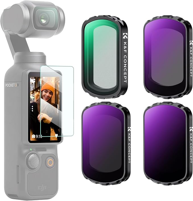 K&F CONCEPT Magnetic ND & Black Diffusion 1/4 Filter Set Compatible by KFCONCEPT