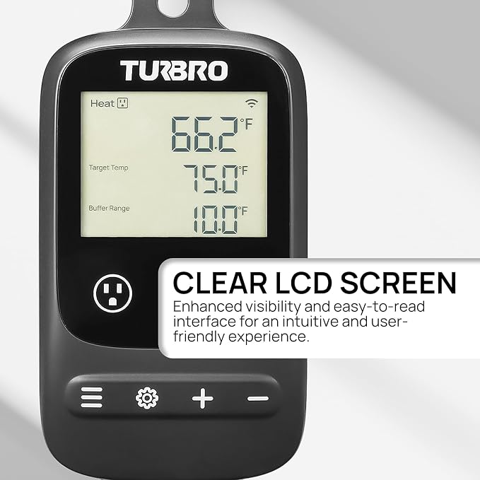 TURBRO Smart Temperature Controller Heating Cooling, WiFi-Enabled Thermostat - Image 6