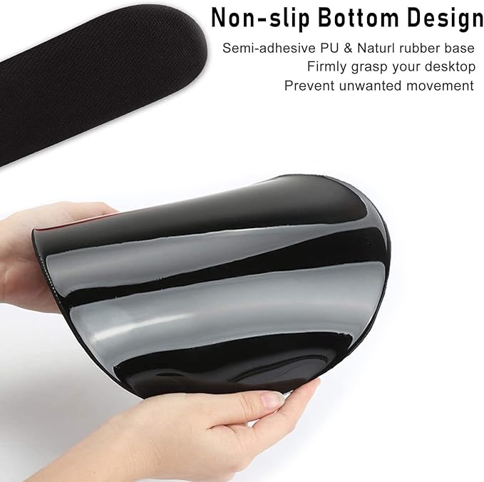 Keyboard Wrist Rest and Mouse Pad Wrist Support Set with Coasters,Non-Slip PU Base Ergonomic Gaming Mousepad for Home Office Working Studying Easy Typing & Pain Relief,Cactus
