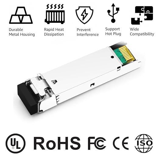 OPSTRAN 10GBASE-SR SFP+ Optical Transceiver Module Compatible with Finisar FTLX8574D3BCL FTLX8571D3BCL 850nm 300m DOM Duplex LC MMF 4 Pack