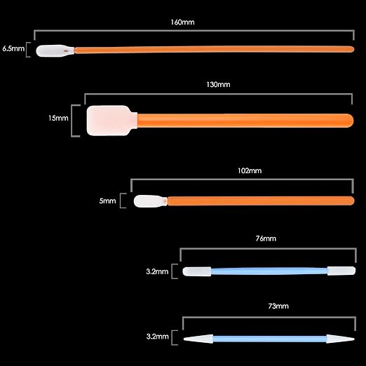 AAwipes Foam Tip Cleaning Swab Kit Cleanroom Sponge Stick Foam Swab Bundle - Image 3