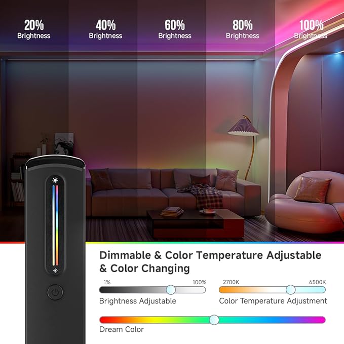 BTF-LIGHTING RF 2.4GHz Wireless Remote RC09RFB & C03W 2.4GHz Tuya WiFi Controller Kit Alexa Google Home Color Adjustment APP Control for RGB PWM 5050SMD FCOB (+ R G B) 4PIN LED Strip DC12V DC24V