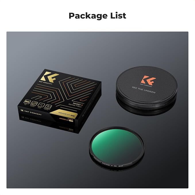 K&F CONCEPT 55mm Explosive-Proof MCUV Lens Protection Filter 28 Multi-Layer - Image 7
