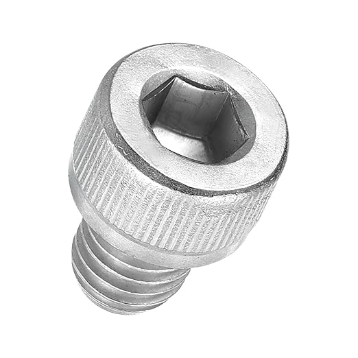 Kozelo 50pcs Socket Head Cap Screws - [M8-1.25 x 10mm] 304 Stainless Steel Allen Socket Drive for Electrical Motor 3D Printing Fan Engine Replacement Use, Silver