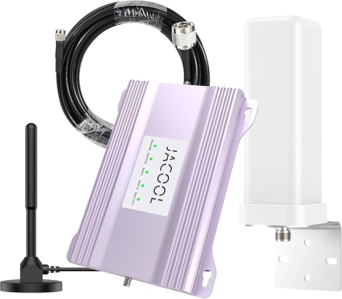 Truck & RV Cell Phone Signal Booster – Boost 5G & 4G LTE for Long Haul Vehicles (Band 2/4/5/12/13/17/25/66), FCC Approved Mobile Cellular Repeater for All U.S. Carriers