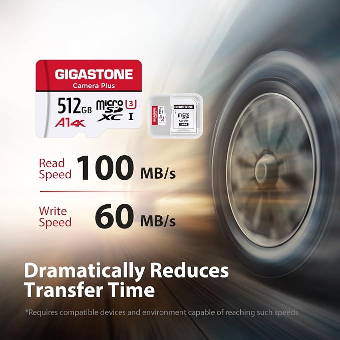 GIGASTONE 512GB Micro SD Card 2-Pack, Camera Plus, - Image 2