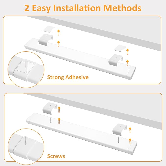 maylit Under Cabinet Lighting Plug in, 6Pcs 14 Inch Linkable Ultra Bright LED Light Bars, Renter Friendly Lamp, Wired 110V 120V Indoor Lights for Kitchen Cabinet, Counter, Workbench, Shelf, Warm White