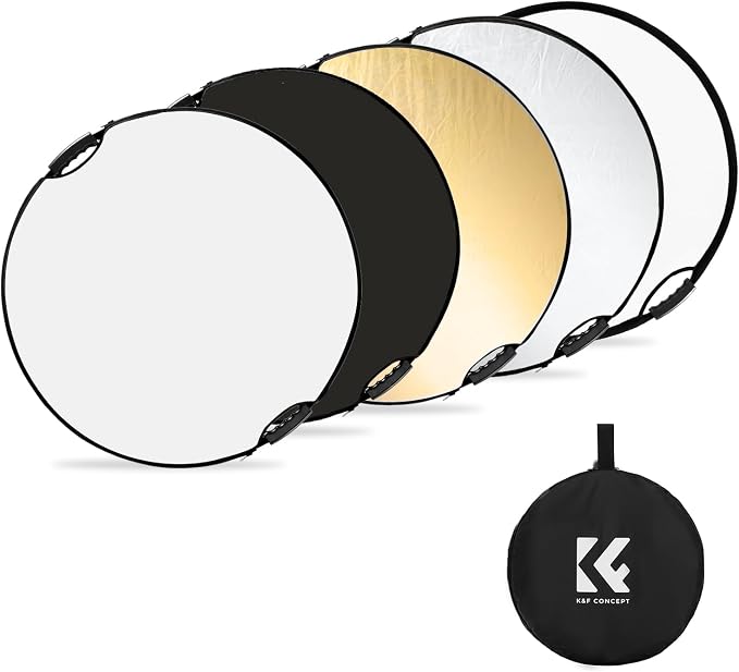 K&F CONCEPT 43''/110cm 5-in-1 Light Reflector by KFCONCEPT
