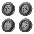4-pack Mini Hygrometer Thermometer Fahrenheit Indoor Room Round Humidity by BuynowonVeanic