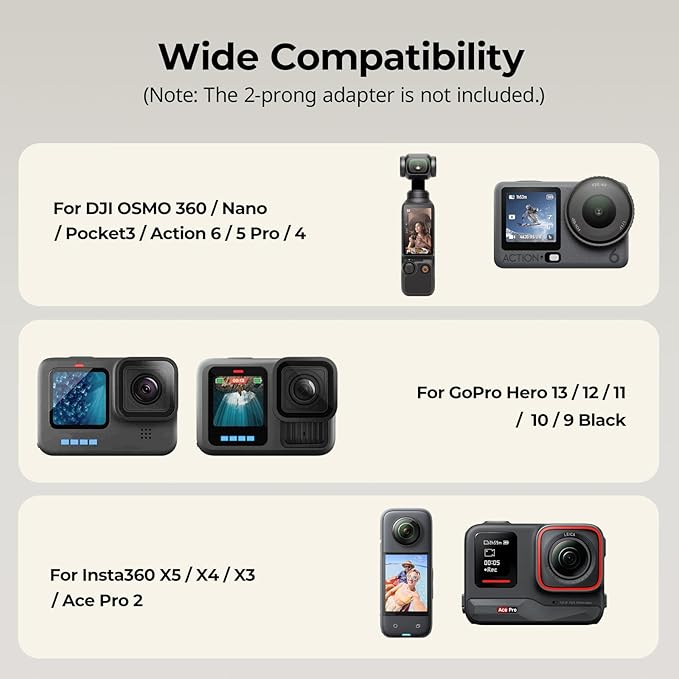 SMALLRIG Backpack Strap Mount for GoPro Hero 13/12/11, for DJI Osmo Nano Action - Image 6
