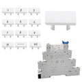 40Pcs Socket Maker, Small White Labels for Relay Socket Base 41F-1Z-C2 6Amp can Write Any Word or Make Some Product Marking