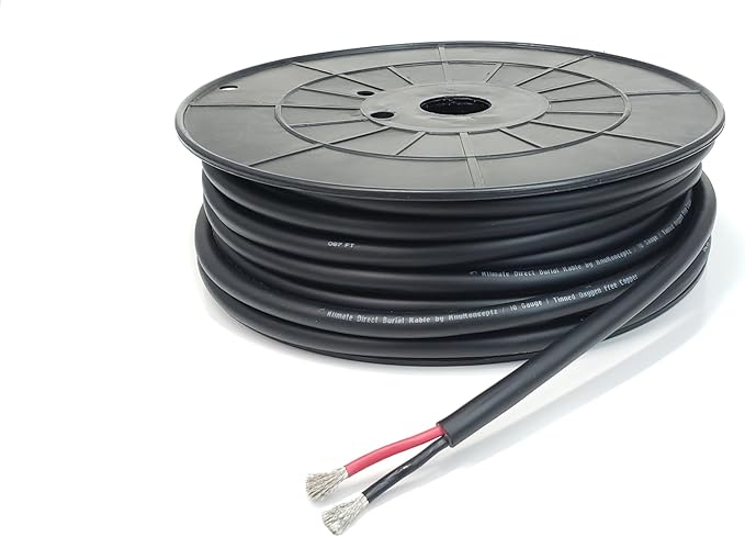 KnuKonceptz Direct Burial Outdoor Tinned Copper Speaker Wire (14 Gauge - 100 Feet)