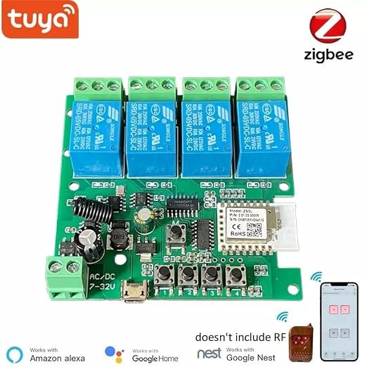 4 Channel 12V ZigBee Relay Switch - Image 2