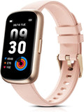 TIFOZEN Fitness Tracker for Women Men, Smart Watch Band with 24/7 Heart Rate Blood Oxygen Sleep Monitor, Calories Step Tracker Pedometer 3ATM Waterproof Activity Tracker for Android iOS, Pink