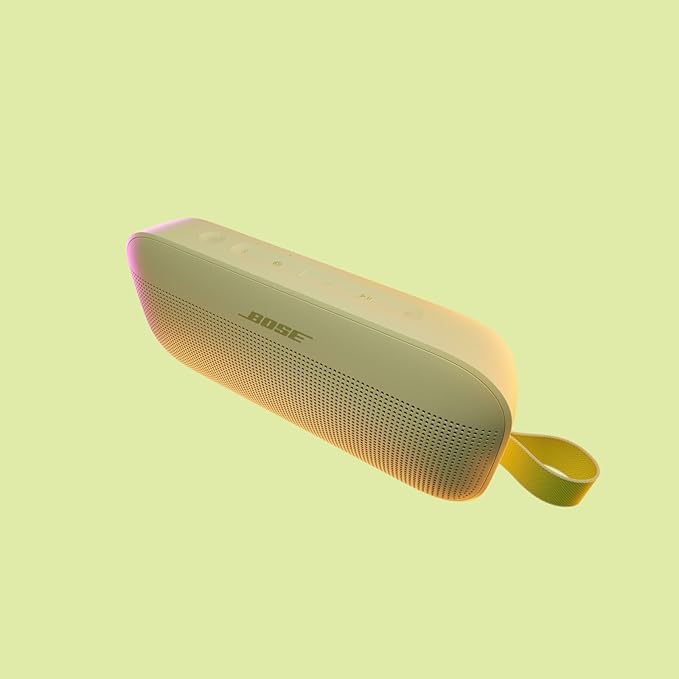 Bose SoundLink Flex Bluetooth Speaker (2nd Gen) - Portable Outdoor Speaker with Hi-Fi Audio, Waterproof and Dustproof, USB-C, Up to 12 Hours Battery Life, Citrus Yellow - Limited Edition Color