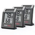 BaldrTherm Humidity Thermometer Meters, Solar-Powered Indoor Temperature Sensor by BaldrTherm