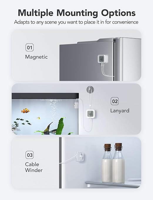 GoveeLife Freezer Thermometer Alarm 2 Pack, Smart Bluetooth Temperature Monitor - Image 6