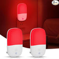 670nm Red Light Night Light for Sleep Therapy, 2 Pack Auto On/Off Dimmable Night Light with Dusk to Dawn Sensor, LED Night Lights Plug into Wall Promote Melatonin Natural Sleep for Baby Kid Adult Room