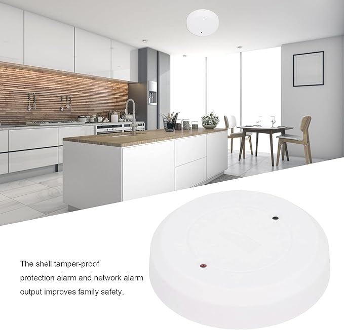 Sonew Wired Glass Break Detector, Adjustable Sensitivity Door Window Break‑in Sensor with Tamper Alarm, Ceiling/Wall Mount