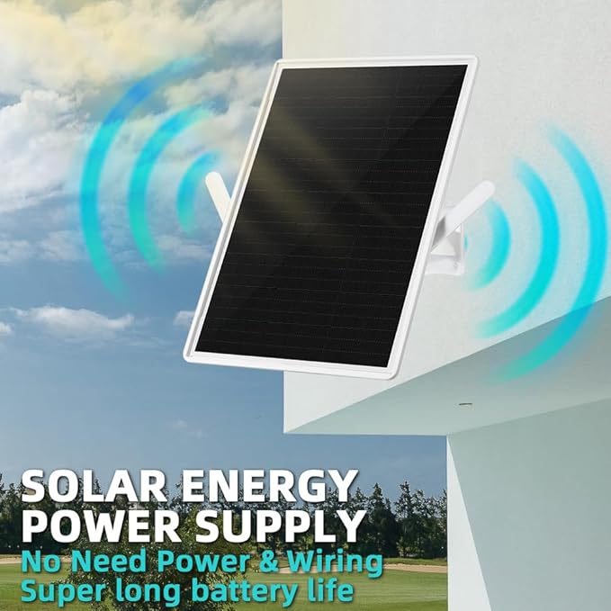 WiFi Extender Signal Booster Solar Battery Outdoor,Long Range up to 300-feet,Internet 2.4G WiFi Extender Booster,Wireless Signal Booster WiFi Repeater 300Mbps,Applicable to 2.4G Router (33 * 25CM)