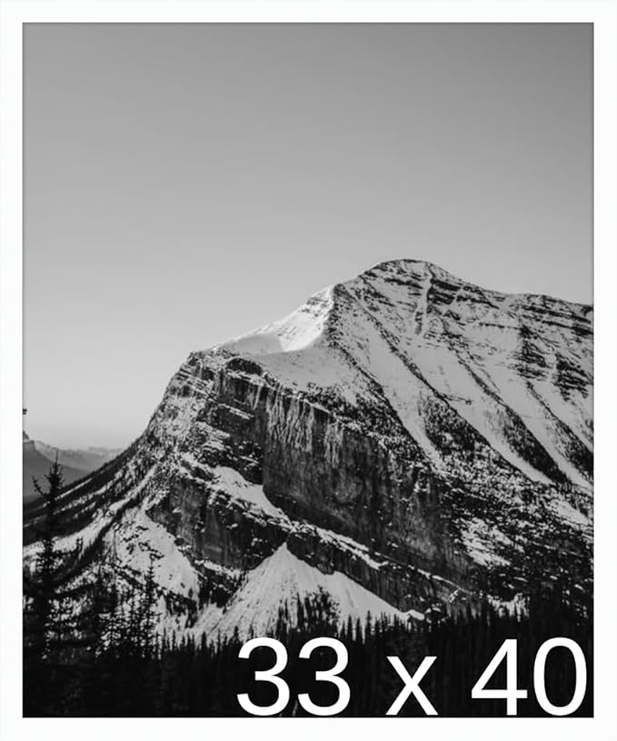 Frame It Easy 33 x 40 White Wood Frame (Derby)
