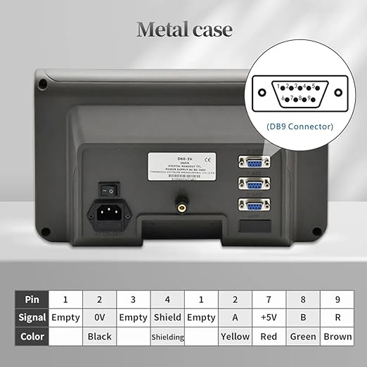 Digital Readout 3 Axis Metal DRO 6"x8"x12" Set, DRO Digital Readout LED Display Digital Readout 170mm x 220mm x 320mm Linear Sclae Milling Machines or Lathes Digital Readout Kit