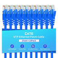 Cat6 Ethernet Cable 1 Feet 10 Pack Network RJ45 Cat6 Internet Patch Cable by XANHAM