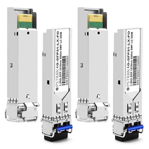 OPSTRAN 1000BASE-LX/LH SFP Optical Transceiver Module Compatible with Fortinet FN-TRAN-LX FG-TRAN-LX FR-TRAN-LX 1G SFP 1310nm 20km DDM Duplex LC SMF 4 Pack