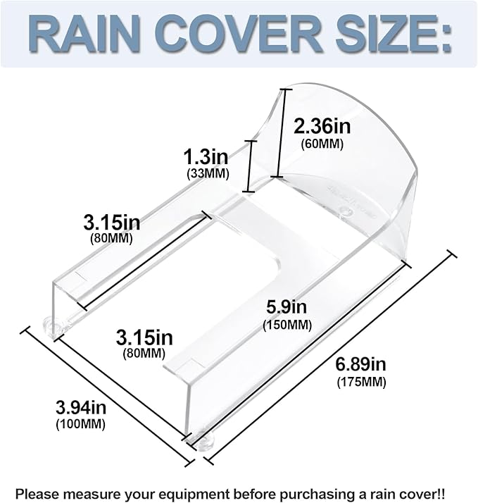 Transparent Plastic Doorbell Rain Cover , All Models Waterproof Protector Shield For Ring 1/2/3/4/2020/Pro/Pro 2/ Video Doorbells
