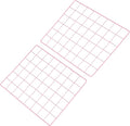 PATIKIL 12"x16" Wire Grid Panel, 2 Pack Board Photo Pictures Memo Display Grid Panels Hanging Organizer Wall Decorative Panel for Home Office Wedding, Pink
