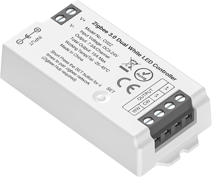 BTF-LIGHTING Tuya Zigbee 3.0 C02Z LED Controller Support CCT 3 pin PWM FCOB COB by BTF-LIGHTING