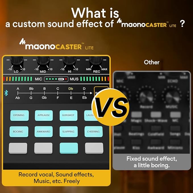 MAONO Podcast Equipment Bundle Audio mixer All-in-One Podcast Production Studio with 3.5mm Microphone for Live Streaming, Recording, PC, Smartphone, DJ MaonoCaster Lite (AU-AM200-S1)