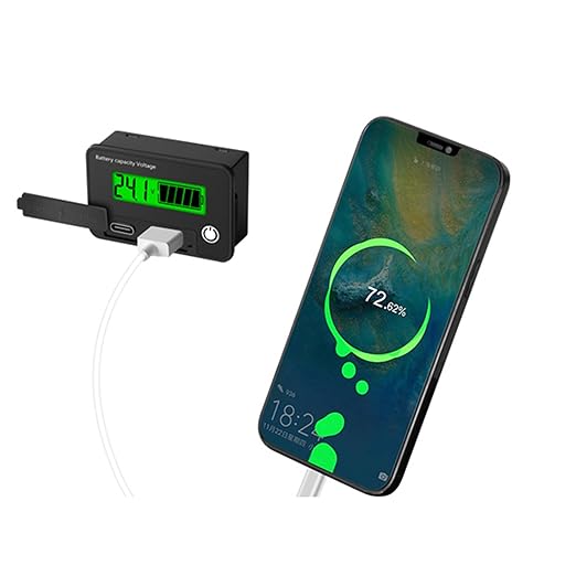 12V 24V Battery Capacity Indicators DC8-30V Leads Acid Lithium Voltages Tester Charging Levels Indicators Battery Capacity
