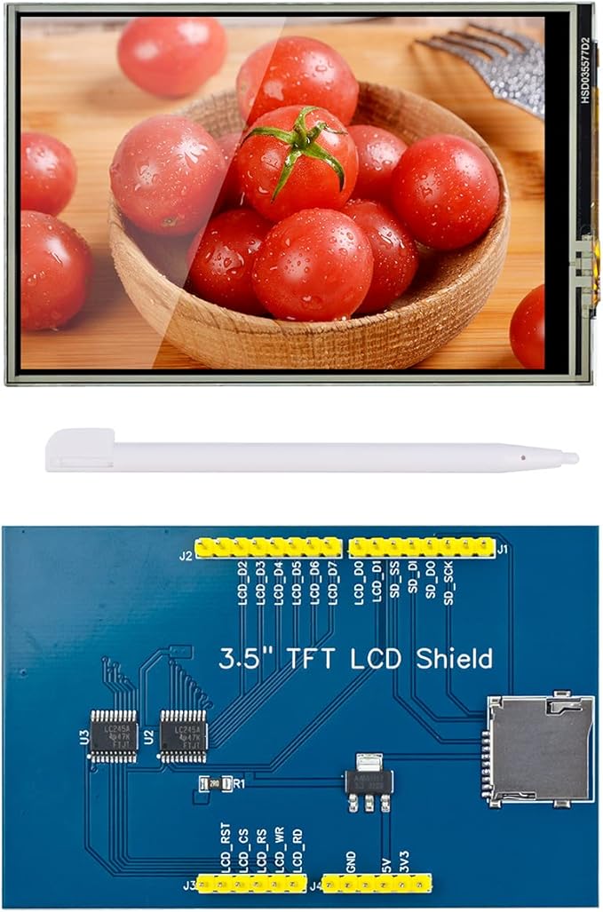 Hosyond 3.5 inch 480X320 TFT Touch Screen Module LCD Display Shield with SD Card Socket Compatible with Arduino R3 Mega2560