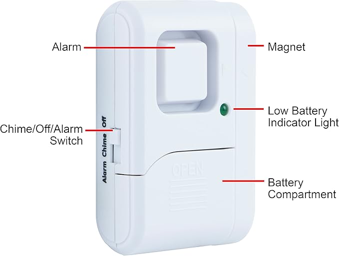UltraPro Personal Security Window and Door Alarm, 12 Pack, DIY Protection - Image 3