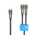 1.5ft Sound Channel swicher 2 male to 4 Male RCA Switch Selector 2 input 1 Output R/L Stereo Audio 1 in 3 Out Stereo Audio Splitter with Mute Button No External Power Required CD Speaker DVD Playe