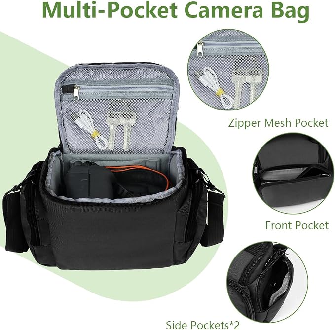 Ainiv DSLR Camera Bag, Waterproof Anti-Shock SLR Camera Case, Large Adjustable - Image 3